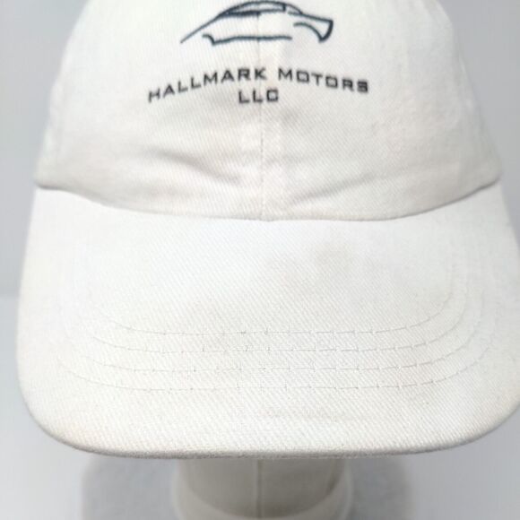 Hallmark Motors LLC Slideback Hat White One Size Adjustable 6 Panel - Picture 3 of 9
